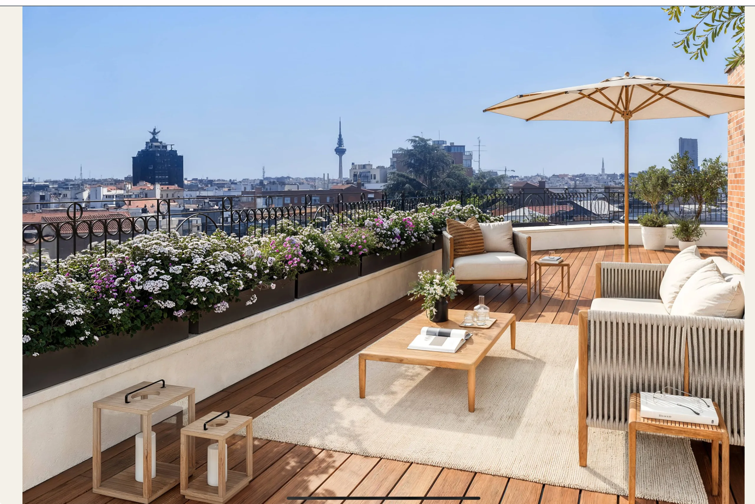 Excepcional ático de 2 dormitorios y terraza de 65 m²